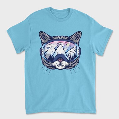 Cat Ski Glasses Skii, Tricou Barbati (Unisex)