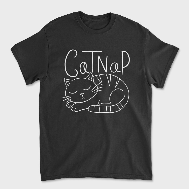 Cat Taking A Nap, Tricou Barbati (Unisex)