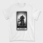 Cat Tarot Card Fantasy The Hermit, Tricou Barbati (Unisex)