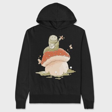 Caterpillar Mushroom, Hanorac Oversize Barbati (Unisex)