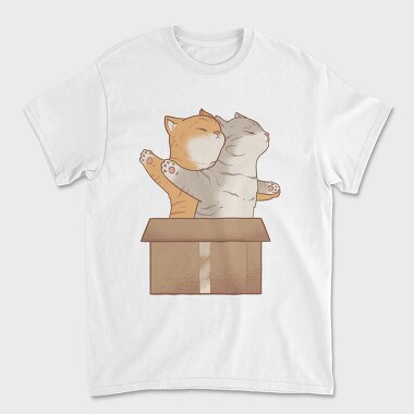 Cats In Love Titanic, Tricou Barbati (Unisex)