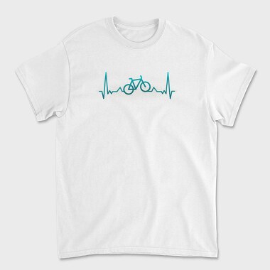 Bike Heartbeats, Tricou Barbati (Unisex)