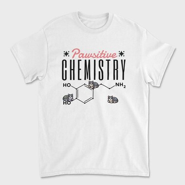 Chemistry Cat Pun Pawsative, Tricou Barbati (Unisex)