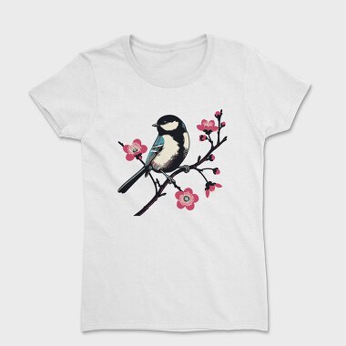 Chickadee On Blossom, Tricou Femei