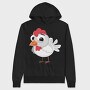 Chicken Party Chic, Hanorac Oversize Barbati (Unisex)