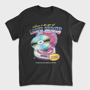 90s Laser Discs Age Of, Tricou Barbati (Unisex)