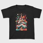 Abstract Christmas Tree Festivity, Tricou Copii