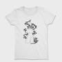Abstract Statue With Plats Plants, Tricou Femei