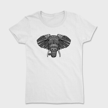 African Elephant Mandala, Tricou Femei