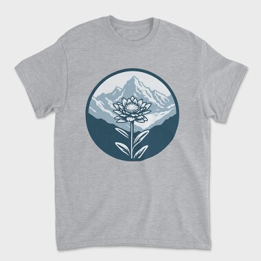 Alpine Flower Circle, Tricou Barbati (Unisex)