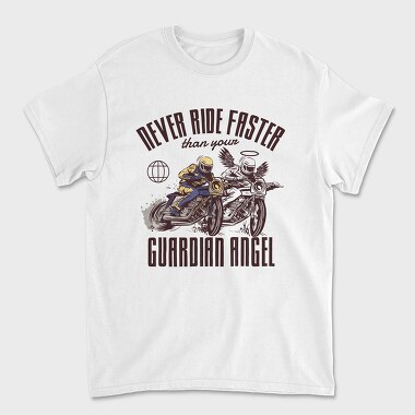 Angel Biker Ride Faster, Tricou Barbati (Unisex)