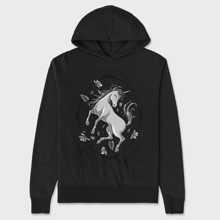 Cool Wild Unicorn 01, Hanorac Oversize Barbati (Unisex)