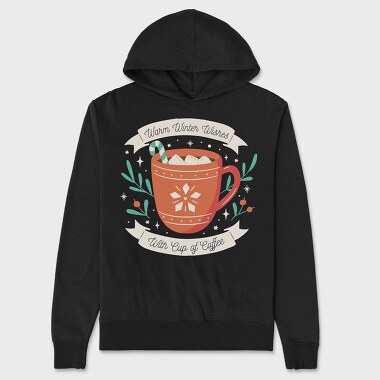 Christmas Coffee Cup, Hanorac Oversize Barbati (Unisex)