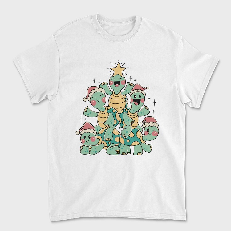 Christmas Turtles Tree X Mas, Tricou Barbati (Unisex)