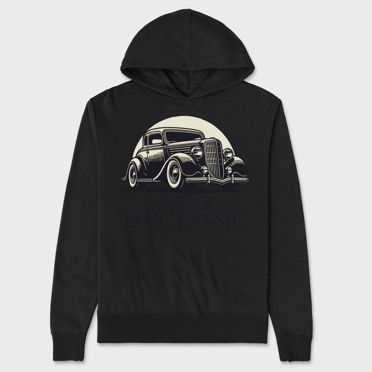 Classic Car Vintage I M Classic, Hanorac Oversize Barbati (Unisex)