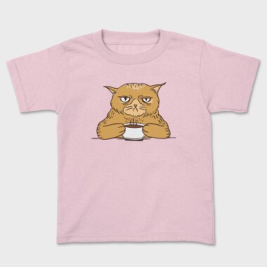 Angry Coffee Cat Grumpy, Tricou Copii