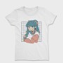 Anime Girl With Cat, Tricou Femei