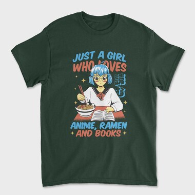 Anime Ramen And Book Lover, Tricou Barbati (Unisex)