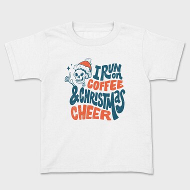Anti Christmas Holiday Skeleton Santa Lettering, Tricou Copii