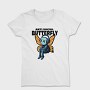 Anti Social Butterfly With Headphones, Tricou Femei