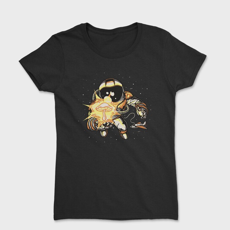 Astronaut With Space Shroom Mushroom, Tricou Femei