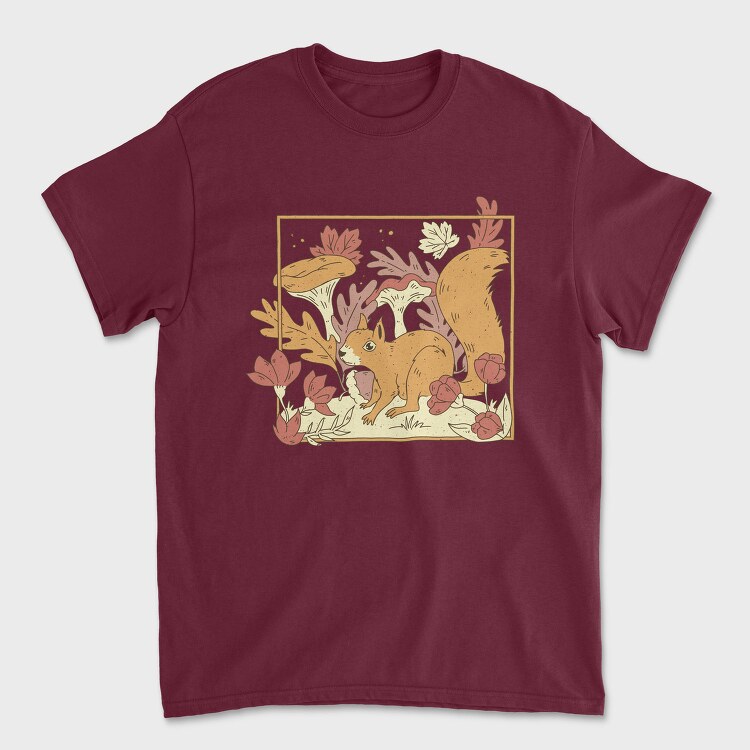 Cottage Core Forest Squirrel, Tricou Barbati (Unisex)
