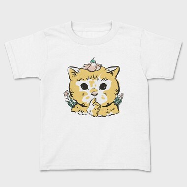 Cottagecore Cat, Tricou Copii
