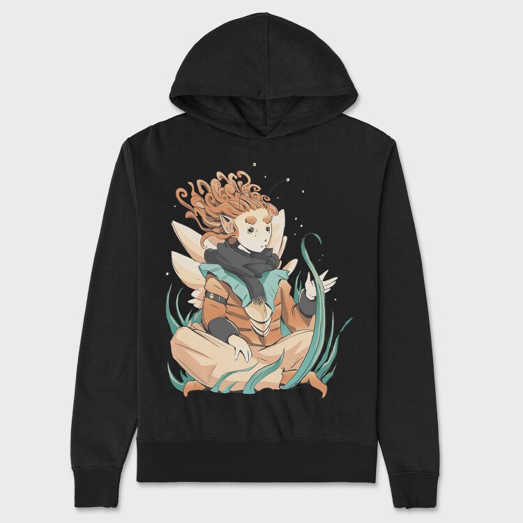 Cottagecore Elf Fantasy Night, Hanorac Oversize Barbati (Unisex)