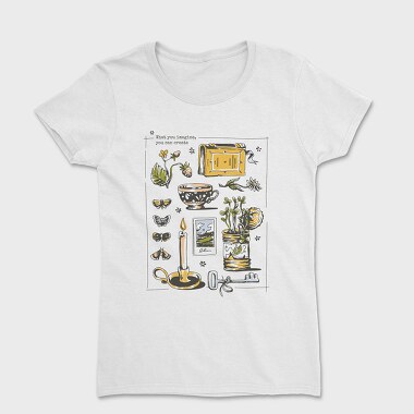 Cottagecore Lifestyle Elements Collection, Tricou Femei