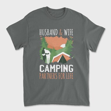 Couple Camping, Tricou Barbati (Unisex)