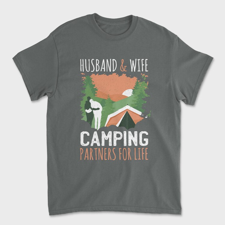 Couple Camping, Tricou Barbati (Unisex)