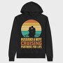 Couple In Love Sailing Retro Cruising Quote, Hanorac Oversize Barbati (Unisex)