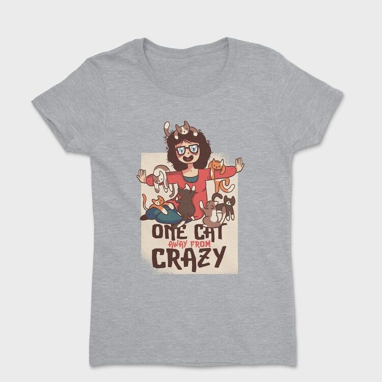 Crazy Cat Lady, Tricou Femei