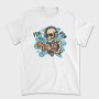 Creepy Skeleton Playing Videogames, Tricou Barbati (Unisex)
