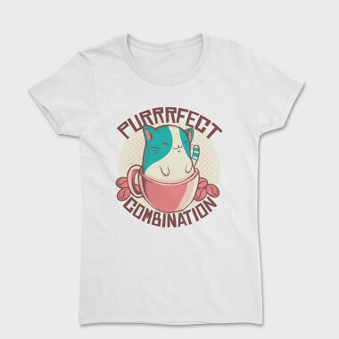 Coffee Cat Combination Mug Purrr Combo, Tricou Femei