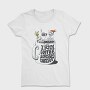 Coffee Christmas Skeleton Anti Santa Addicted, Tricou Femei