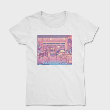 Coffee Shop Vaporwave, Tricou Femei