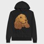 Coker Spaniel Dog, Hanorac Oversize Barbati (Unisex)