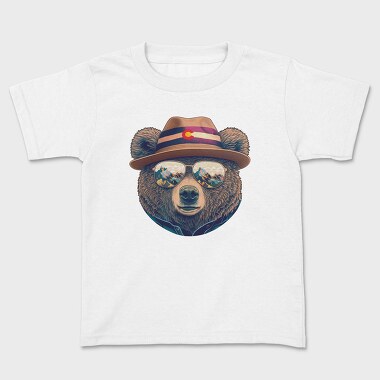 Colorado S Bear Face With Sunglasses, Tricou Copii