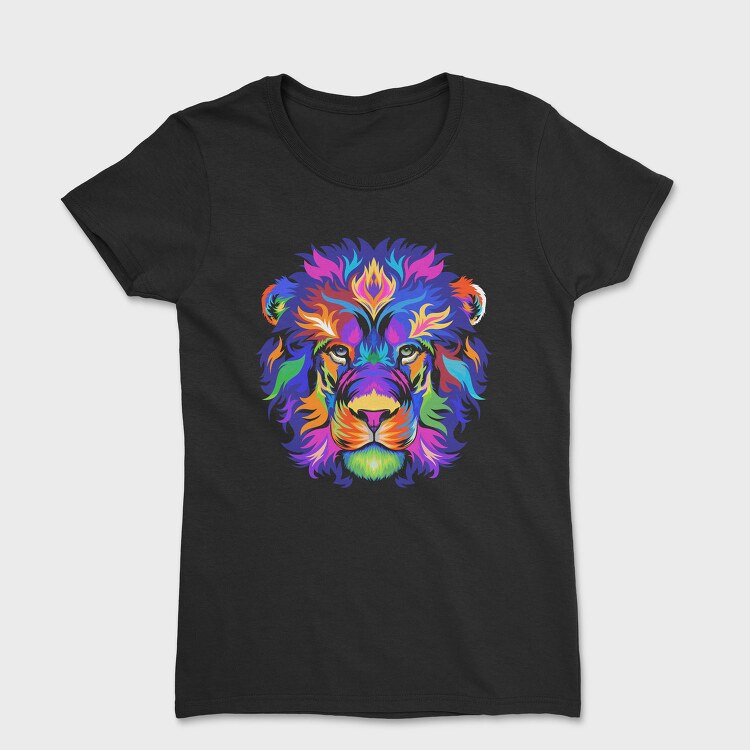 Colorful Lion Head, Tricou Femei