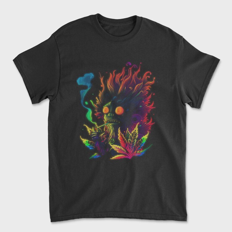 Colorful Monster Cannabis, Tricou Barbati (Unisex)