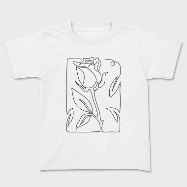 Continuous Line Rose, Tricou Copii