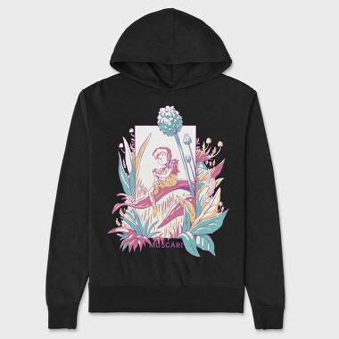 Cute Fantasy Fairy With Flowers Fairycore, Hanorac Oversize Barbati (Unisex)