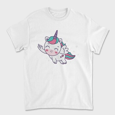 Cute Flying Unicorn, Tricou Barbati (Unisex)