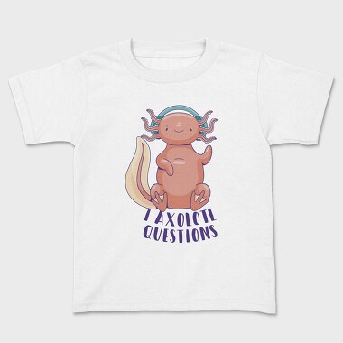 Axolotl With Headphones, Tricou Copii