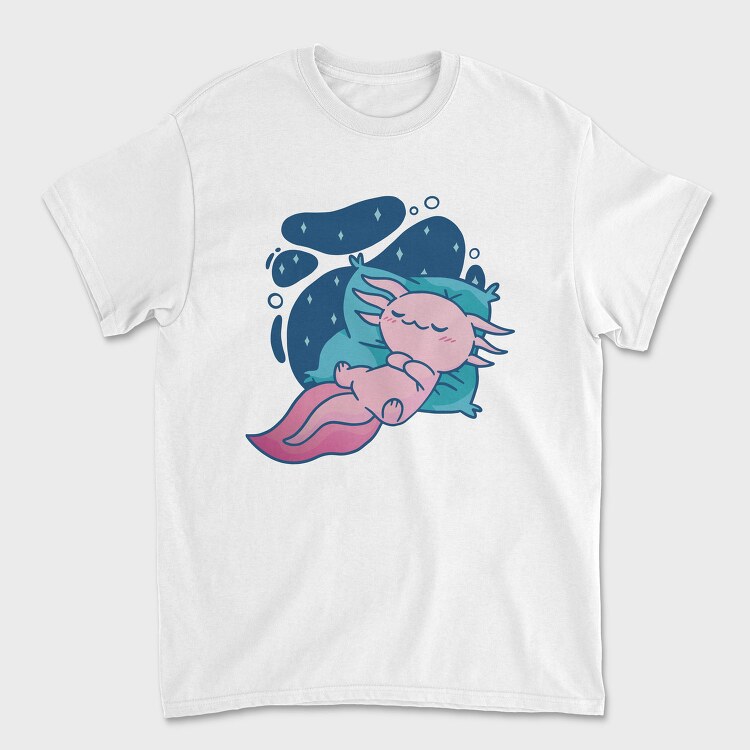 Baby Axlotl Sleeping, Tricou Barbati (Unisex)