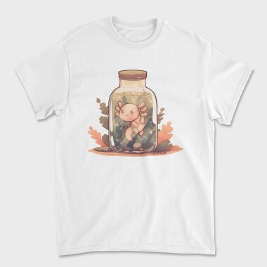 Baby Axolotl In Jar, Tricou Barbati (Unisex)