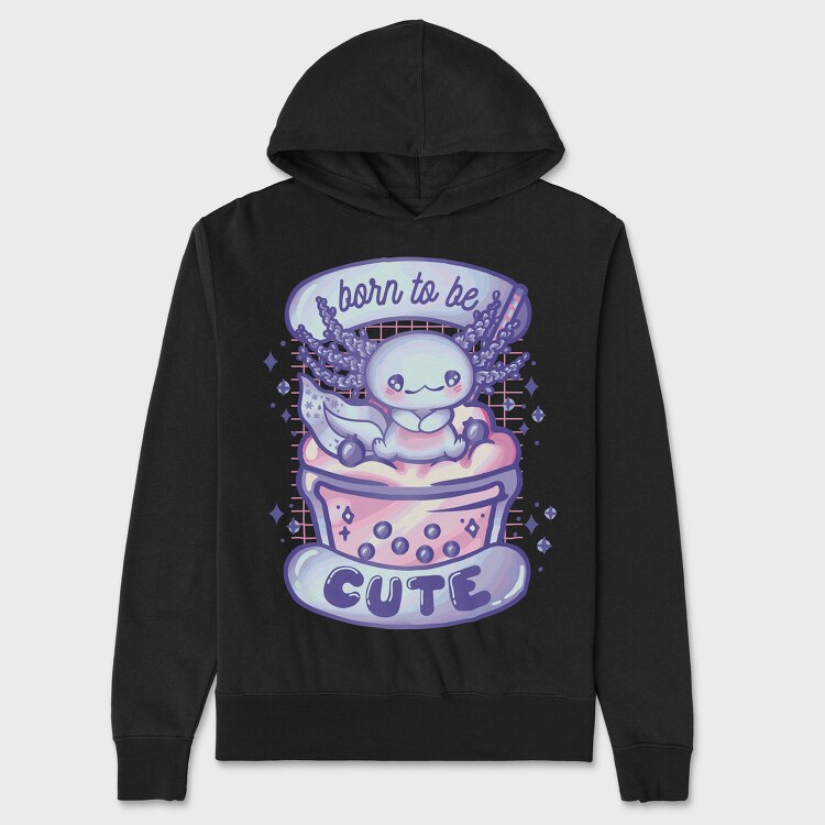 Baby Axolotl, Hanorac Oversize Barbati (Unisex)