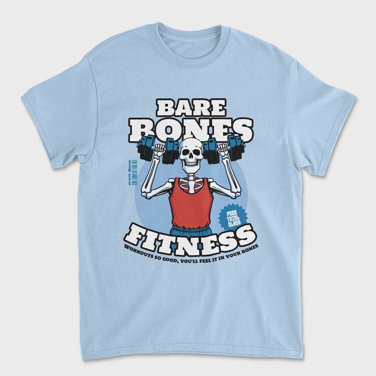 Bare Bones Fitness Trend, Tricou Barbati (Unisex)