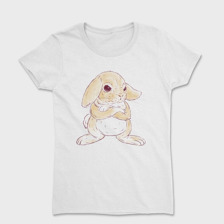 Cute Angry Bunny, Tricou Femei